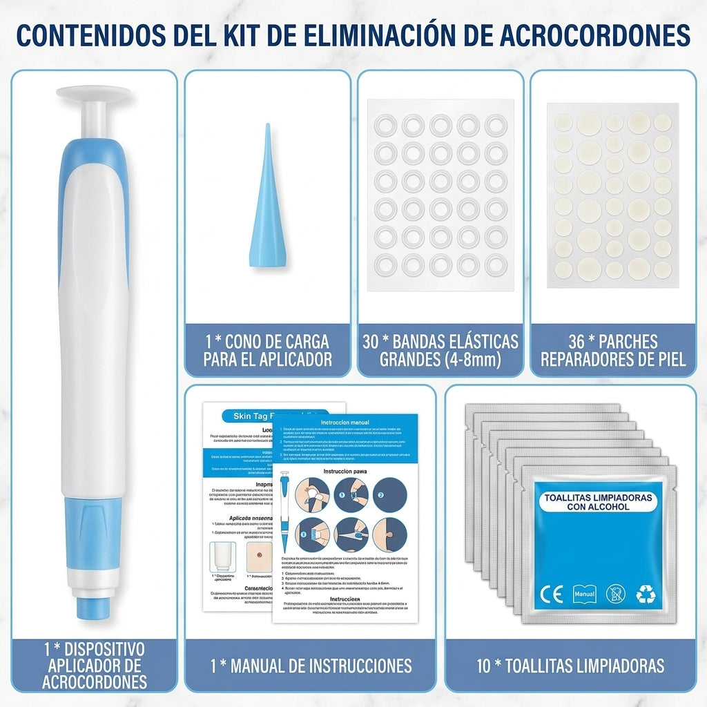 Kit de Eliminación de Verrugas 2 en 1